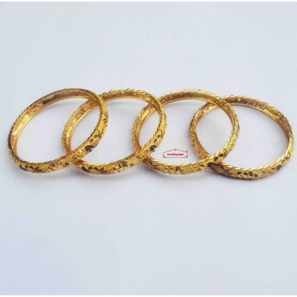 PJ- Imitation Gold Bangles Set BN180 – Gold Polish Punjabi Bangles | Punjabi Bridal Jewellery