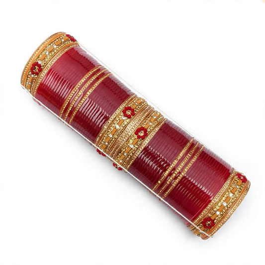 PJ- Bridal Suhag Chura CH017 | Authentic Punjabi Wedding Chura | Punjabi Bridal Jewellery