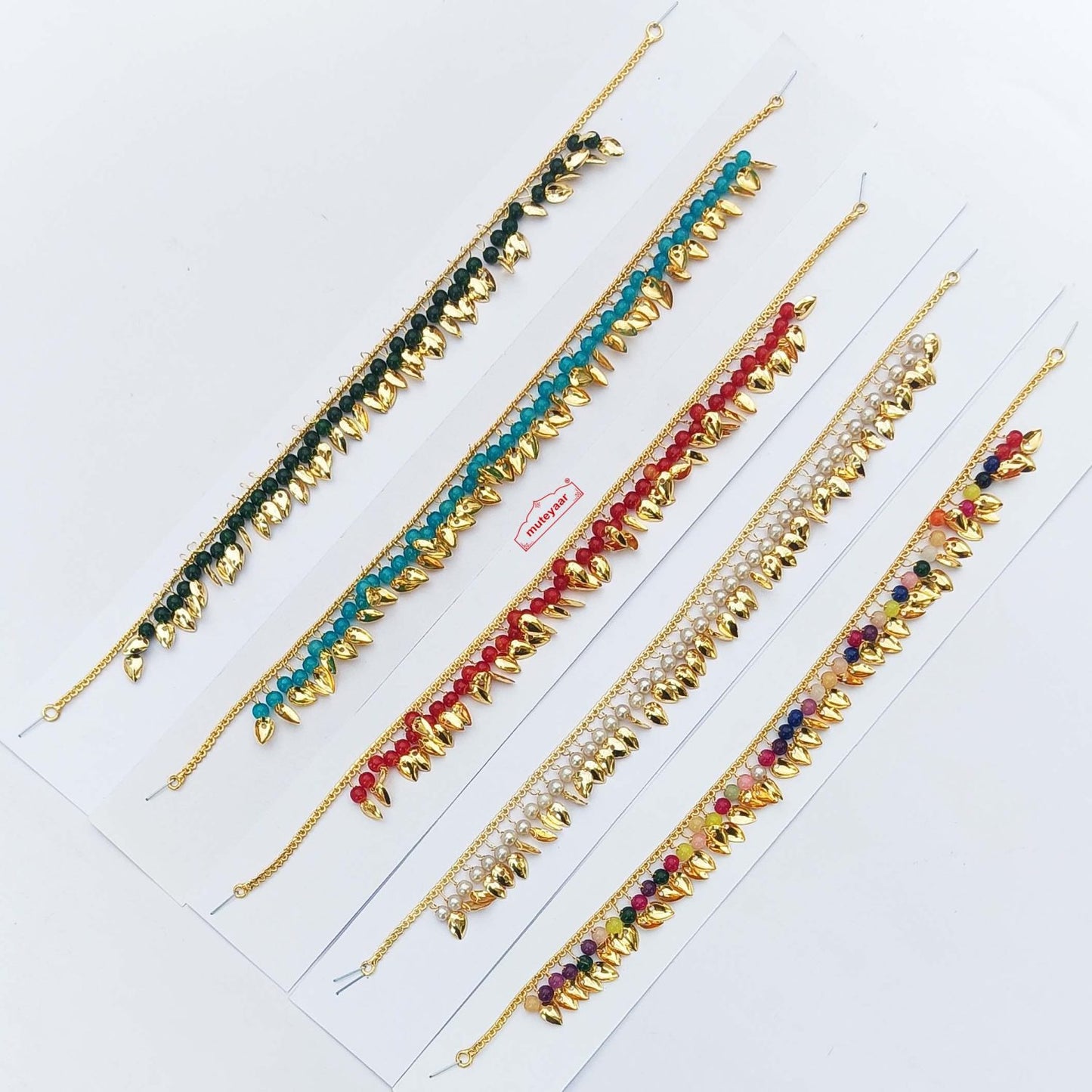 Moti Patta Bead Chain – Small Size Punjabi Necklace Available in Different Colours