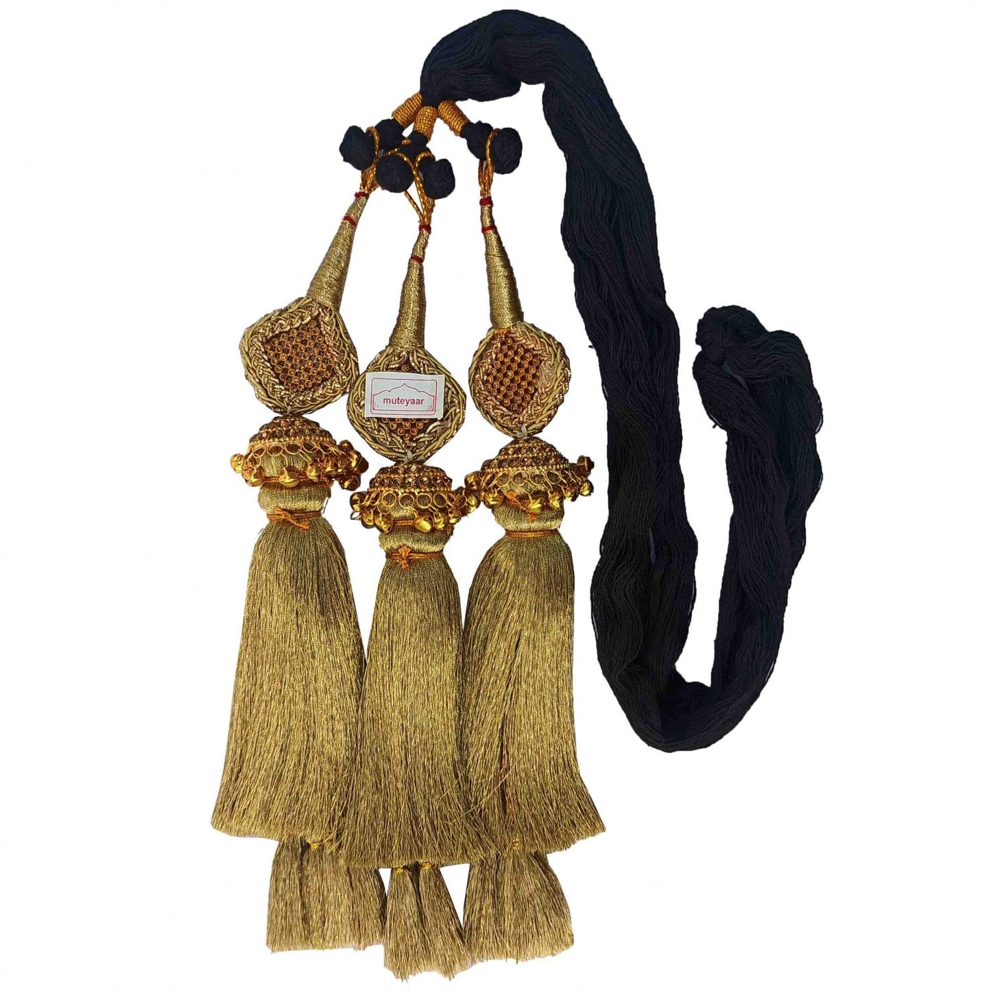 Golden Lotan Zircons Paranda Traditional Punjabi Parandi