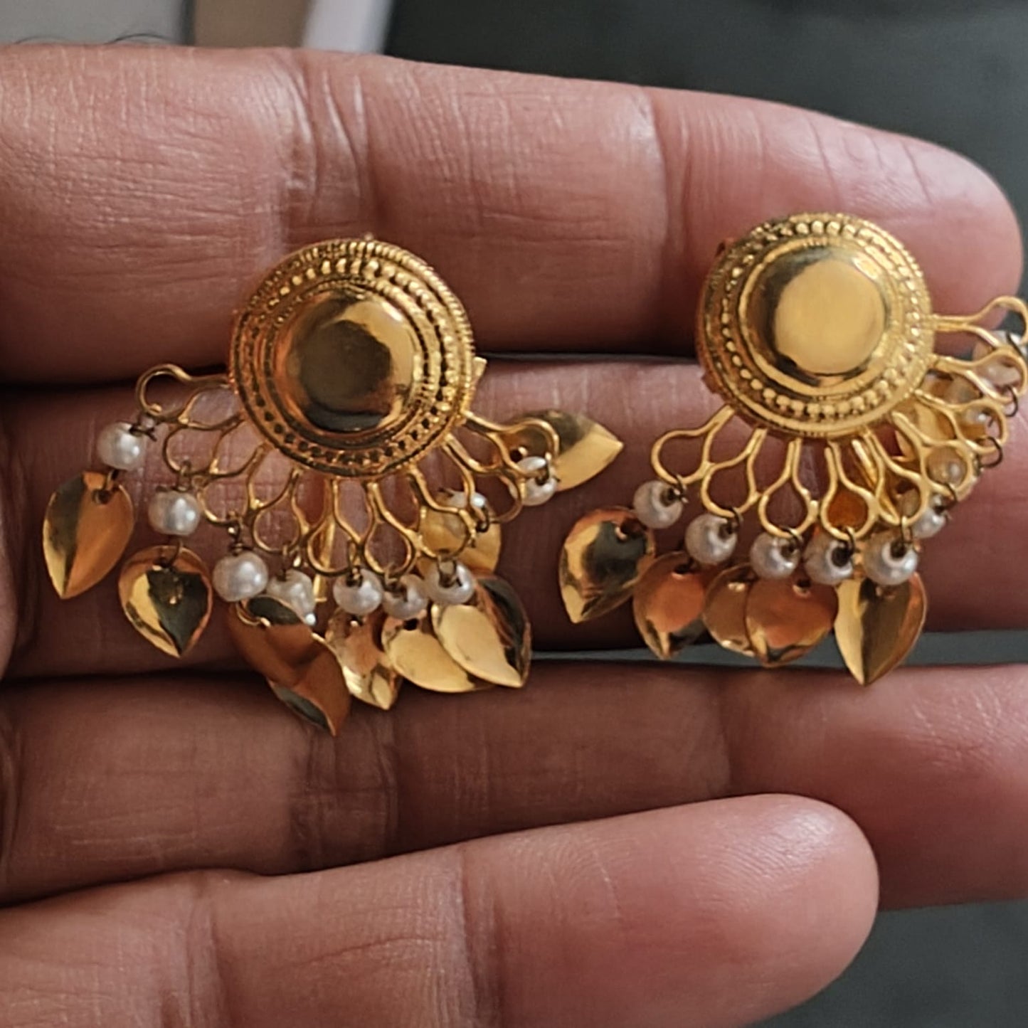 Gold Plated Earrings J0201 | Handmade Punjabi Traditional Jewellery