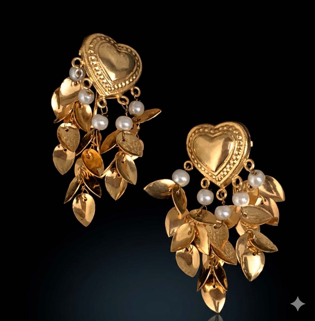 Gold Plated Earrings J0204 | Handmade Traditional Punjabi Jewellery