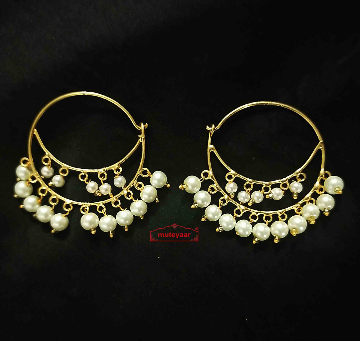 Bali with white moti beads J0625