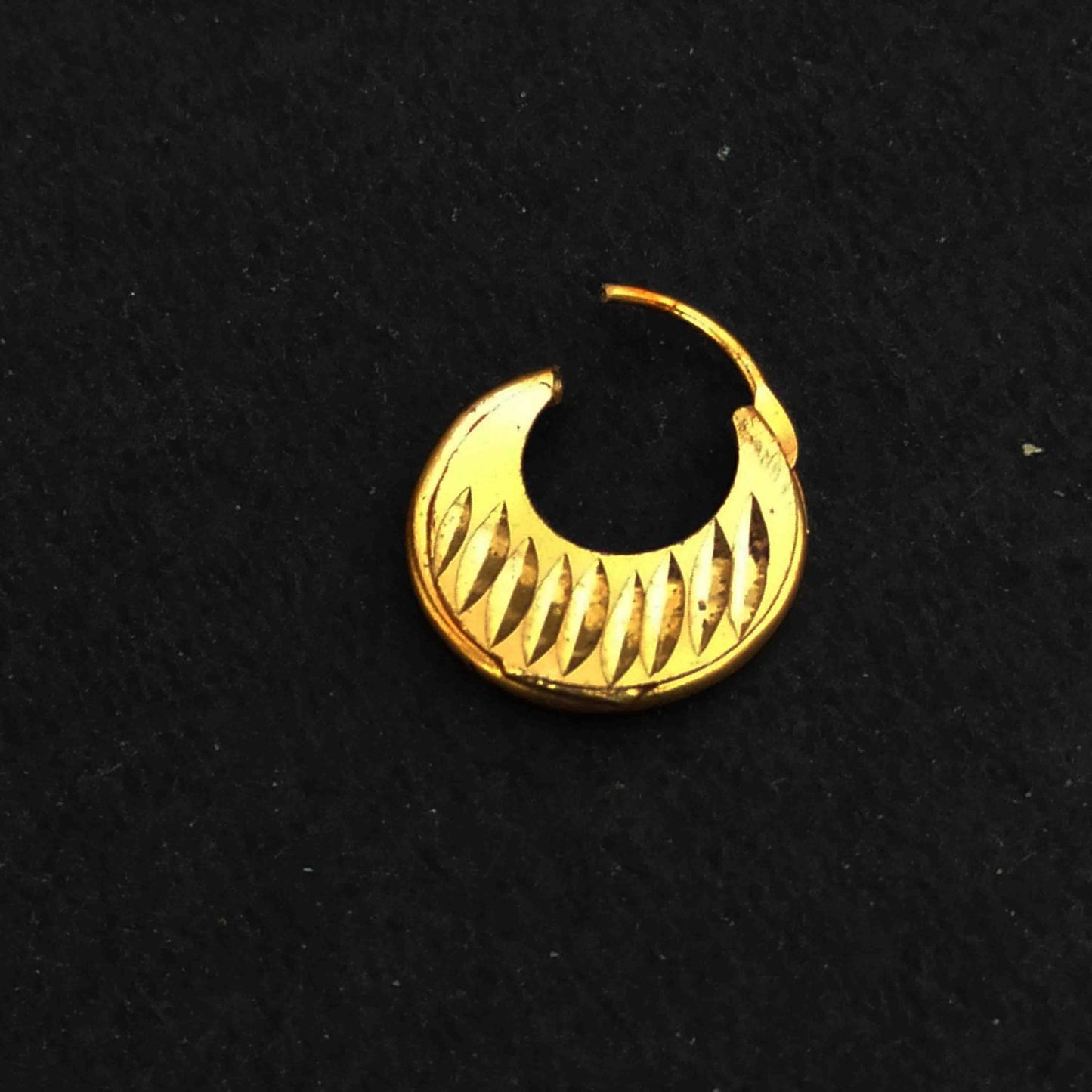 Small Bali for Men J0713 – Golden Punjabi Singer Style Earring 1.5 cm