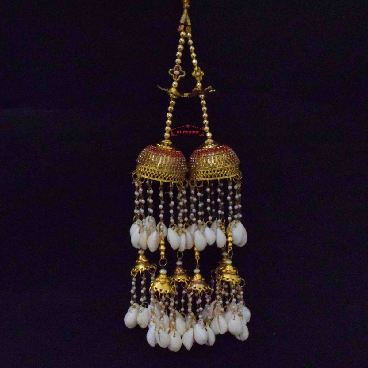 PJ- Moti Jhallar Koudi Bridal Kaleera Pair J0937 | Punjabi Jewellery | Punjabi Bridal Jewellery