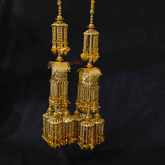 PJ- Golden Bridal Kaleera Pair J0941 – Punjabi Jewellery Online | Punjabi Bridal Jewellery