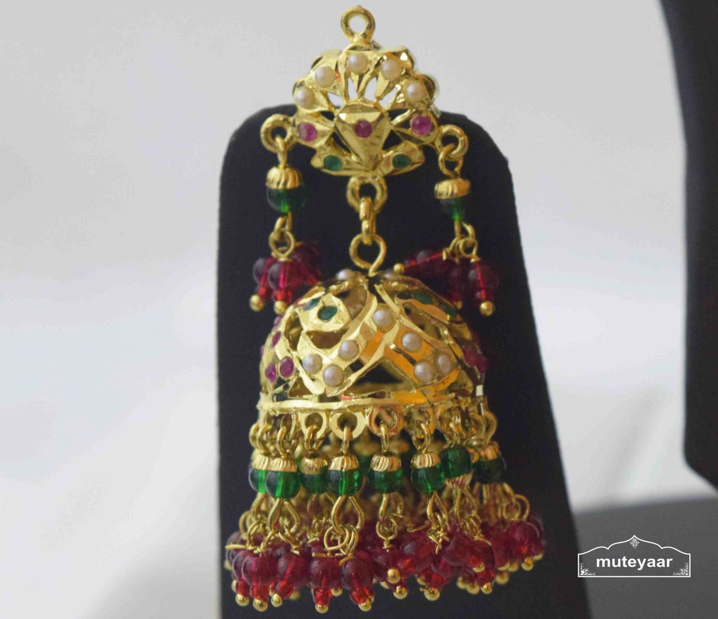 Ruby Emerald Guluband Set Jadau Jewellery J4035