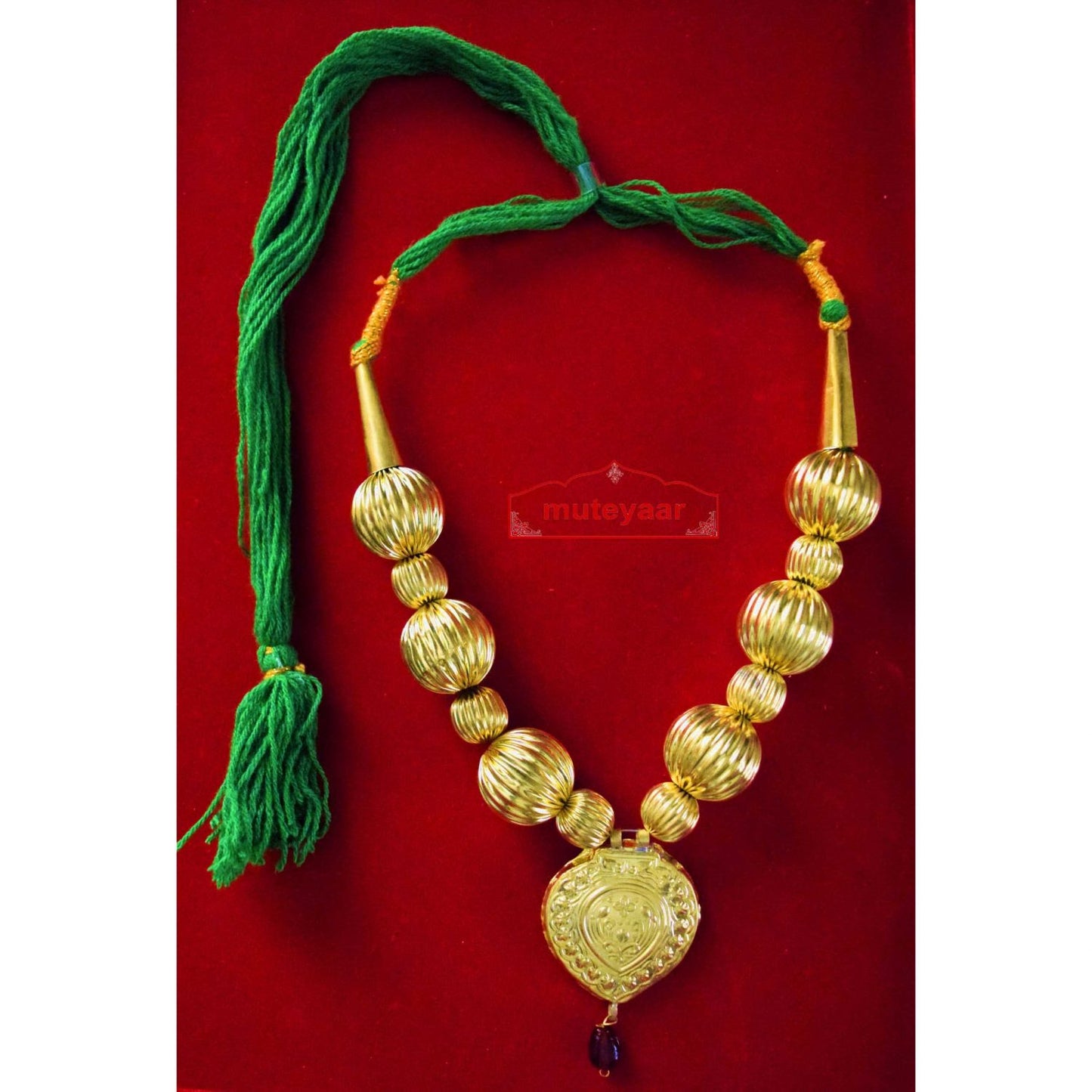 Golden Kaintha Necklace for Bhangra Giddha – Kids, Normal & Big Size Costume Jewellery