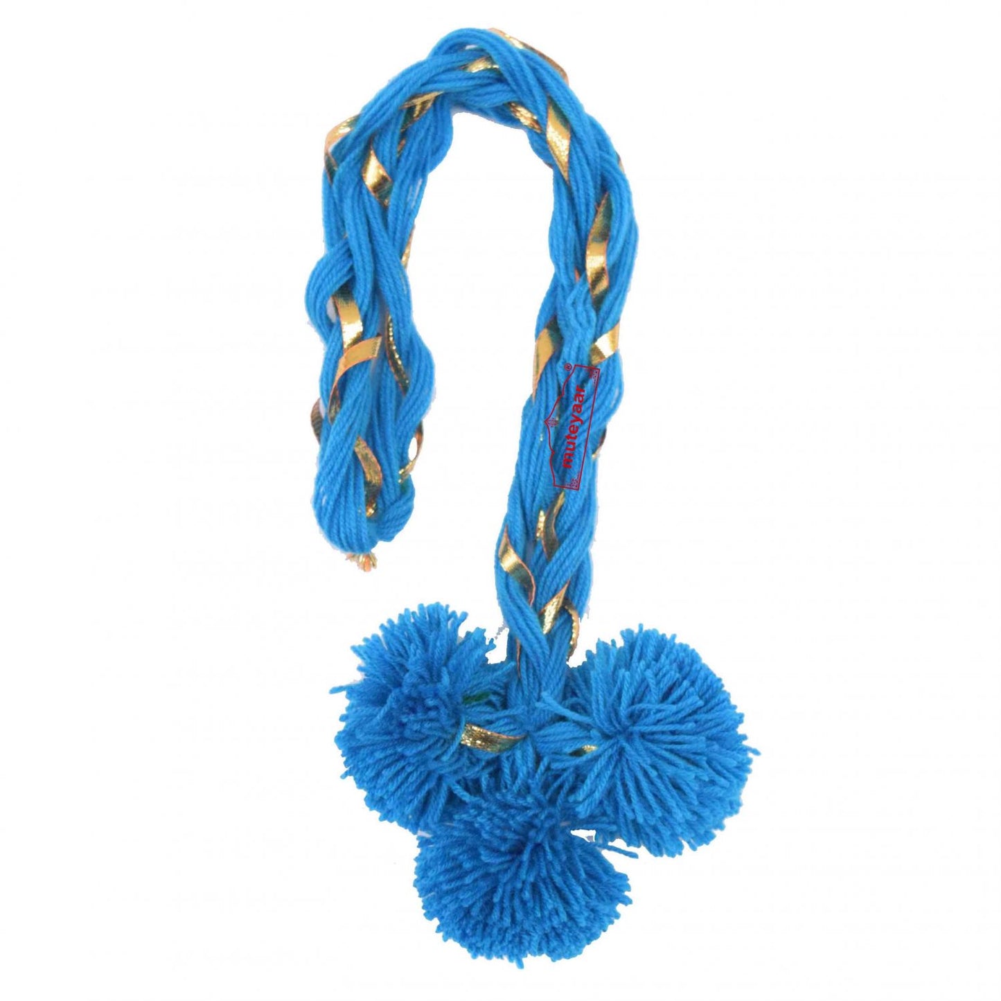 Luddi Paranda Pompom Laddoo Tassels – All Colours | Punjabi Dance Hair Accessory