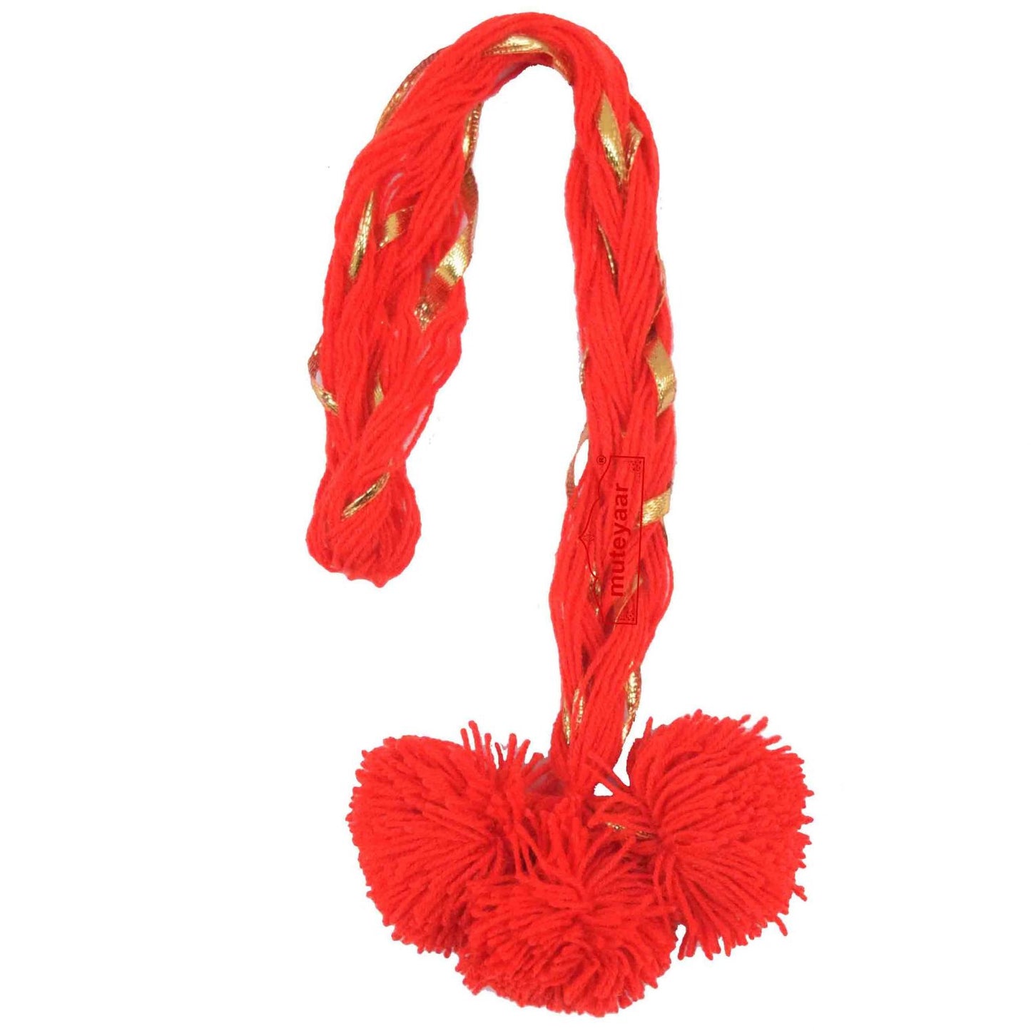 Luddi Paranda Pompom Laddoo Tassels – All Colours | Punjabi Dance Hair Accessory