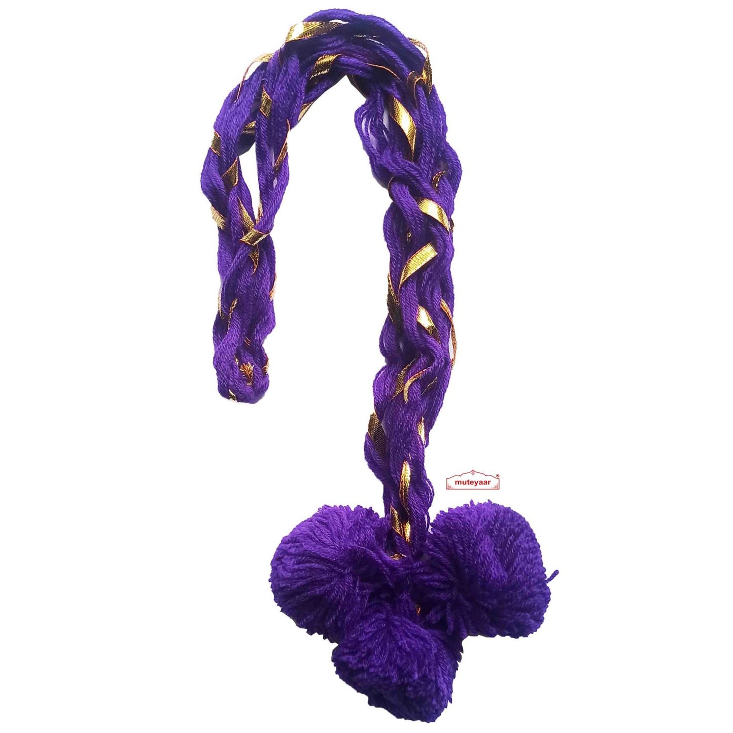 Luddi Paranda Pompom Laddoo Tassels – All Colours | Punjabi Dance Hair Accessory