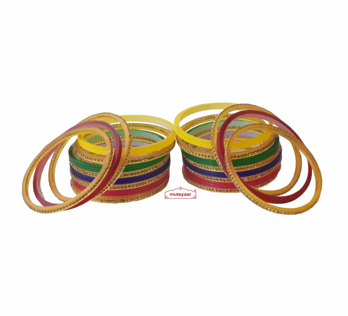 PJ- Multicolour Bridal Chura Bangles Set – Punjabi Wedding Suhag Choora | Punjabi Bridal Jewellery