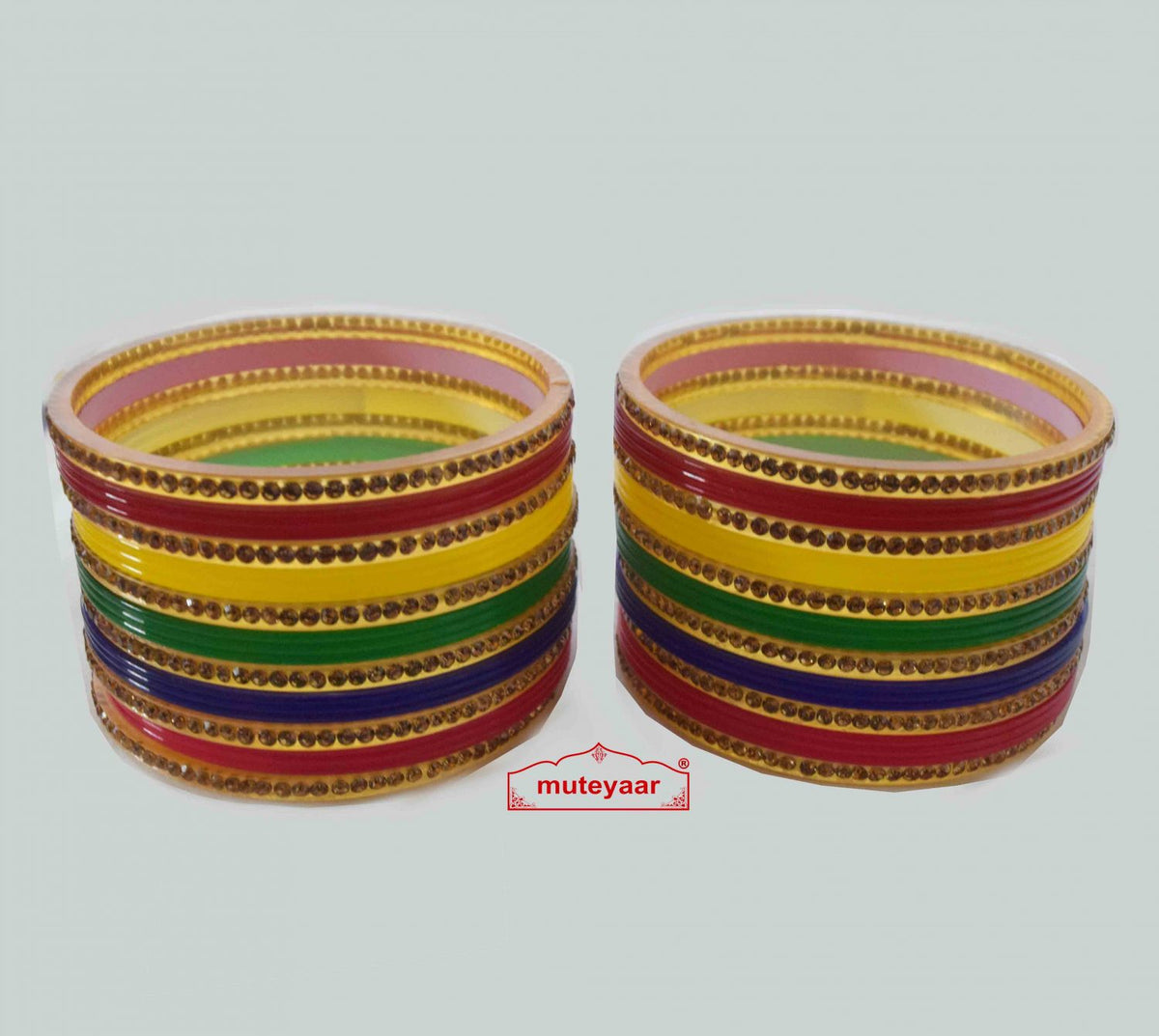 PJ- Multicolour Bridal Chura Bangles Set – Punjabi Wedding Suhag Choora | Punjabi Bridal Jewellery