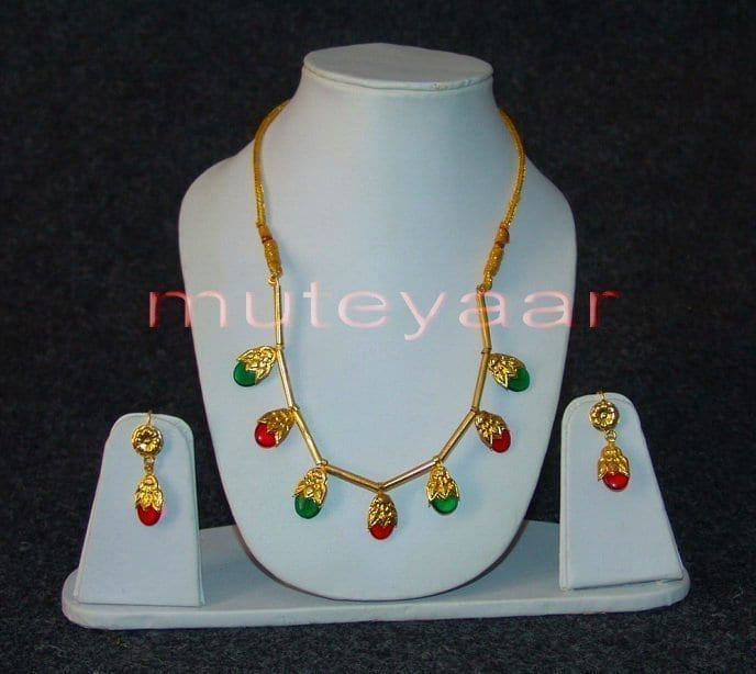 Real Gold Plated Punjabi Dakh Set – Handmade Ethnic Jewellery Custom Dakh Colours