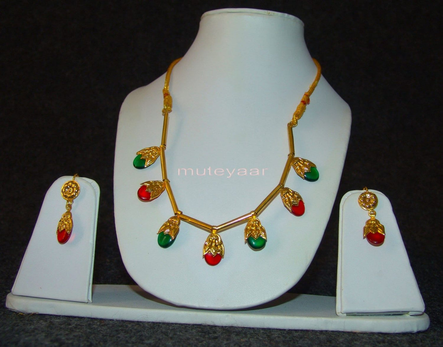 Real Gold Plated Punjabi Dakh Set – Handmade Ethnic Jewellery Custom Dakh Colours