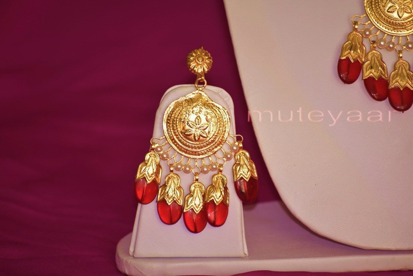 Original Gold Plated Dakh Jewellery Set J0210 | Handmade by Punjabi Artisans