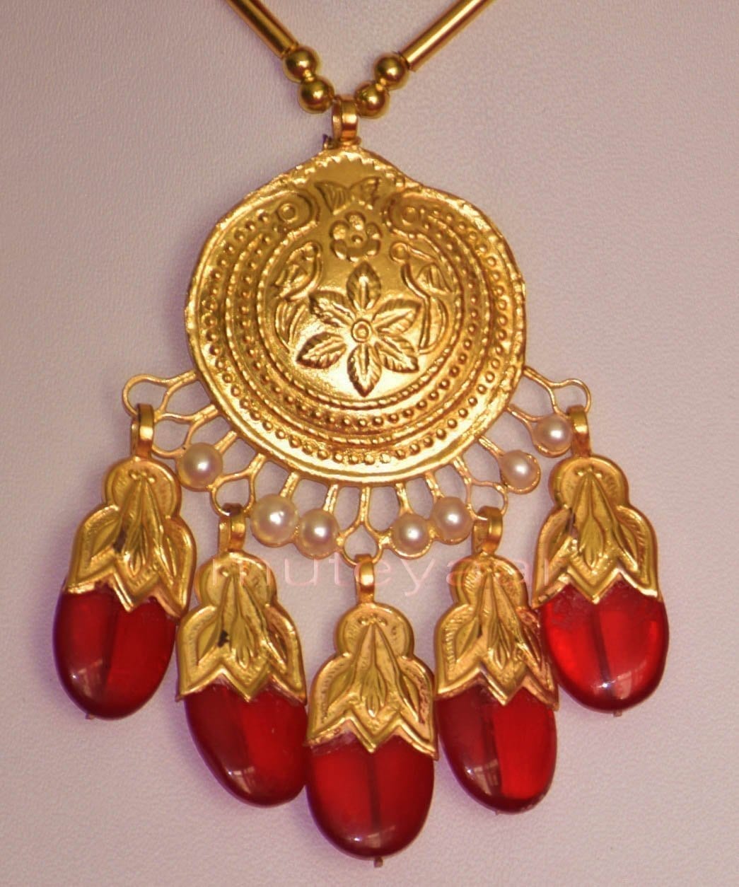 Original Gold Plated Dakh Jewellery Set J0210 | Handmade by Punjabi Artisans