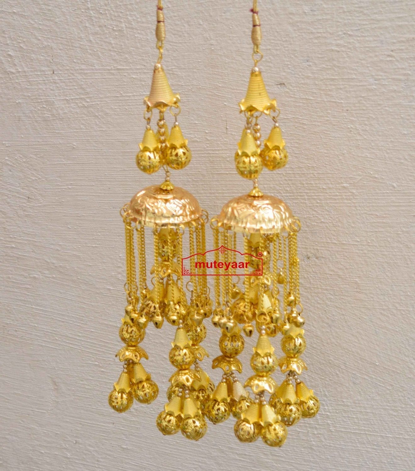 Kaleera Gold Polished Traditional Ghungroo For The PunjabI Bride J0906