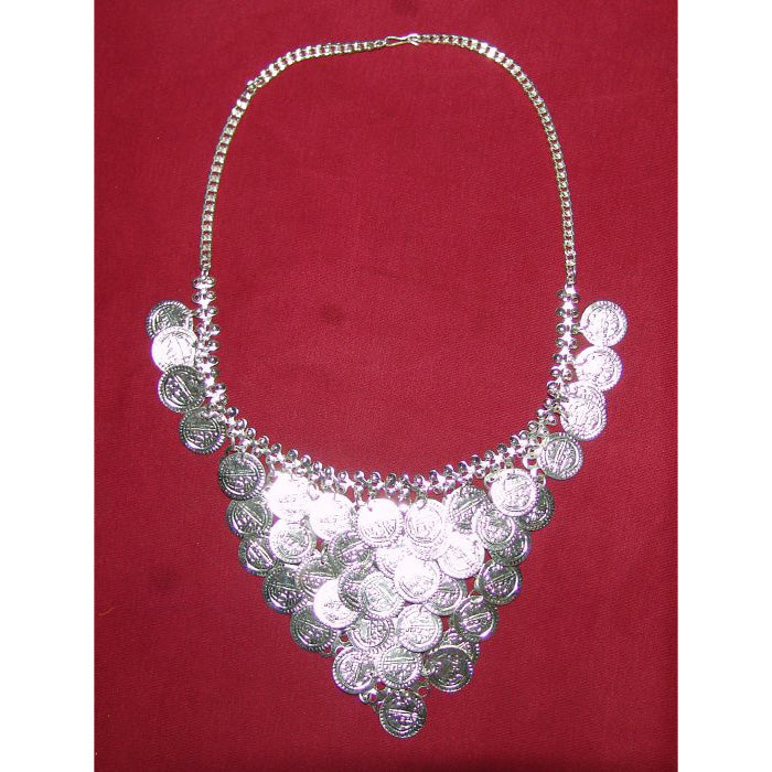 Silver Bhangra Jewellery Set – Handicraft Punjabi Necklace & Earrings for Giddha